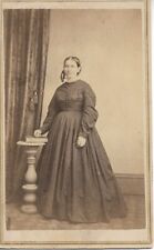 Lady Photograph Wooster Ohio Portrait Dress CDV Carte De Visite Late 1800s picture