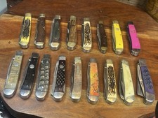 TSA CONFISCATED Hand Selected & Inspected Trapper Pocket Knife (Lot of 17) picture