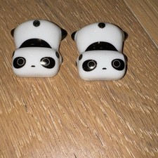 San-X Tare Panda Set of 2 Ceramic Chopsticks Holders New picture