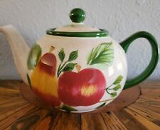 Sakura Sonoma Teapot & Lid with Fruit Design Apples, Pears & Plums picture