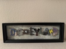Disney Disneyland 50th Anniversary 2005 Icon Letters Shadow Box Framed Display picture