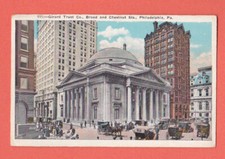 PENNSYLVANIA, PHILADELPHIA,GIRARD TRUST CO. BROAD - CHESTNUT STS.VINTAGE PC. 653 picture