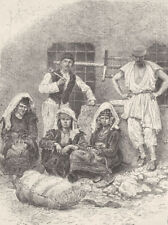 BULGARIA. Bulgarian labourers 1894 old antique vintage print picture picture