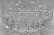 Vintage Clear Heavy Cut Glass 6