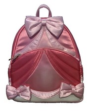 NWT Loungefly Disney Cinderella 75th Anniversary Bow Mini Satin Backpack picture