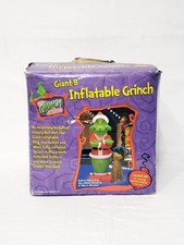 Vintage 2004 Gemmy 8 Ft Inflatable Grinch Max Airblown Christmas Yard Decor Box picture