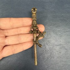 Tibetan Brass Guru Padmasambhava Kila Phurba Pendant Vajra Amulet Protection picture