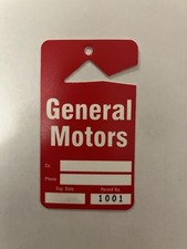 Original Janesville GM Assembly Plant Parking Pass Unused For Rearview Mirrors picture