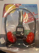 Vintage 1980s Radiodigit Luxury Watch Radio Headphone Set Sealed NOS 80s Retro picture