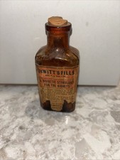 Vintage Bottle Dewitts Pills Diuretic Stimulant For The Kidneys picture