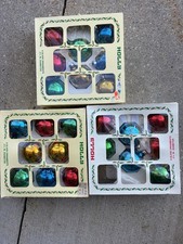 23 Vintage Holly Glass Ball Ornaments 2 1/4