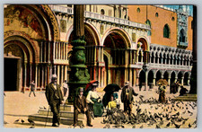 c1910s Venezia St Mark's Square Italy Piccioni Antique Postcard picture