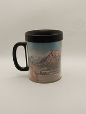 Vintage U-haul Thermo Serv Mugs Old Logo Made in USA Mountains Scene picture