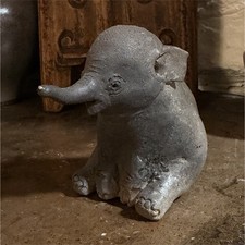 Japanese handmade ceramic elephant figurine  picture