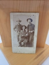 Antique Spanish-American War Era Photo Men in Uniform Jim Busby Provenance Gift picture