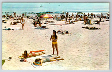 c1960s Beach Sunbathing Sunscreen Vintage Postcard picture