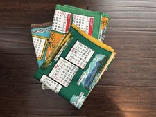 3 VTG 1981 Calendar Tea Towels, 1 Aboriginal Art, 1 Australian Birds, 1 Cities picture