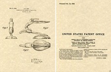 1934 PONTIAC CHIEF HOOD ORNAMENT PATENT Art Print READY TO FRAME GM picture