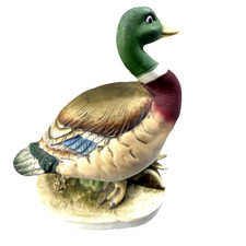 Vintage Lefton China Mallard Duck Figurine KW 2070 B Hand Painted Porcelain picture