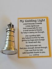 LIGHTHOUSE Miniature Pewter With Thank You Card,  1 1/2