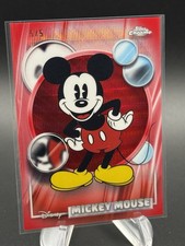 Topps 2026 Chrome Disney Mickey Mouse Red Wave 5/5 - Pack Fresh Grade Ready picture
