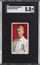 1910 T206 SOVEREIGN CIGARETTES EDDIE COLLINS SGC 5.5 picture