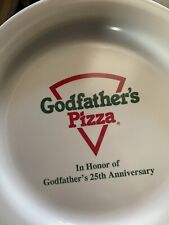 Godfather's Pizza Restaurant 25th anniversary, 1985 vintage 10” Plate USA Made picture