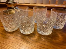 Cristal D'Arques - Durand On The Rocks Glass set of 6 Clear Cut Masquerade 8 oz picture