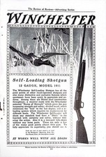 1911 WINCHESTER SHOTGUN HUNT WATERFOWL SPORT DECOY BIRD DUCK OUTDOOR AD HF-0118 picture