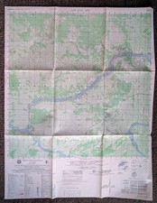 1971 Cambodia Topographic Map Sre Kor Series L7015 US Army 1:50,000 Vietnam War picture
