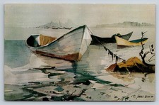 Laurence Sisson  The Silver Dory  Boothbay Harbor Maine Dories 1955 Art Postcard picture