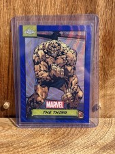 2024 Topps Chrome Marvel The Thing #10 Blue Refractor /150 picture