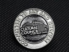 Vintage Palm Beach Cultural Councel Lapel Pin Florida Souvenir picture