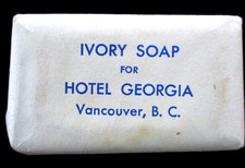 Hotel Georgia in Vancouver BC Ivory Mini Bar Soap Canada Advertiseing Seahorses picture