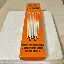 Vintage Starlite Centerpiece Wrought Iron Candle Holder 12 Candles Original Box picture