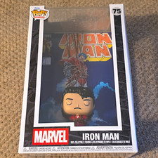 Funko Pop Comic Covers Marvel Iron Man #75 Boxed Vinyl Figure (Unopened) As Is picture