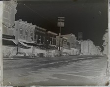 Antique Glass Negative Photo Ashtabula Ohio Street Fair Patriotic American Flags picture