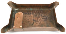 Northland College Hammered Copper Ashtray Antique 1930s Made In USA Signed picture
