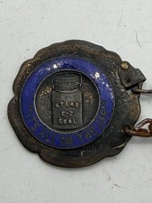 Antique Hazel Atlas Glass Jar Co. Advertising Key Chain, Wheeling W. Virginia picture