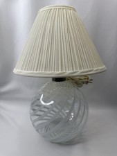 VINTAGE HOLMEGAARD TABLE LAMP MCM GLASS SWIRL MID CENTURY MODERN DANISH 1970S picture