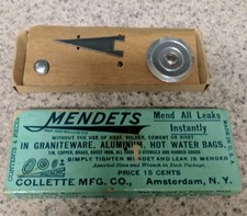 Antique Mendets Solder Retro “Solder Without The Use Of Heat” Collette MFG CO picture