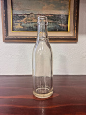 Old Clear Glass Bottle With Triangle Base Mark 8 In Tall 14.3 Oz Unmarked picture