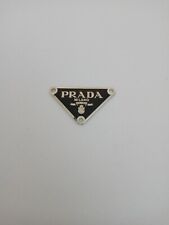 One Pieces 38mm Prada Logo Triangle with trim  Silver tone Button  Zipperpull picture