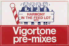 VIGORTONE PRE-MIXES ADVERTISING METAL SIGN picture