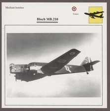 Bloch MB.210  Edito Service Warplane Air Military Card France picture