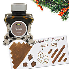 Diamine Inkvent Green Edition Shimmer Bottled Ink in Yule Log - 50 mL - NEW picture