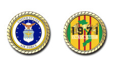 US Air Force Vietnam Veteran 1971 Challenge Coin Officially Licensed picture