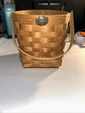 Vtg Peterboro Basket w/Handle Made In USA picture