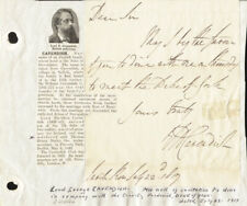 LORD GEORGE (1ST EARL OF BURLINGTON) CAVENDISH - AUTOGRAPH NOTE 07/22/1817 picture
