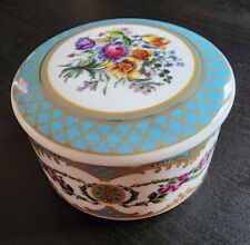 ANDREA BY SADEK COLLECTION SEVRES PORCELAIN CANDLE TRINKET BOX picture